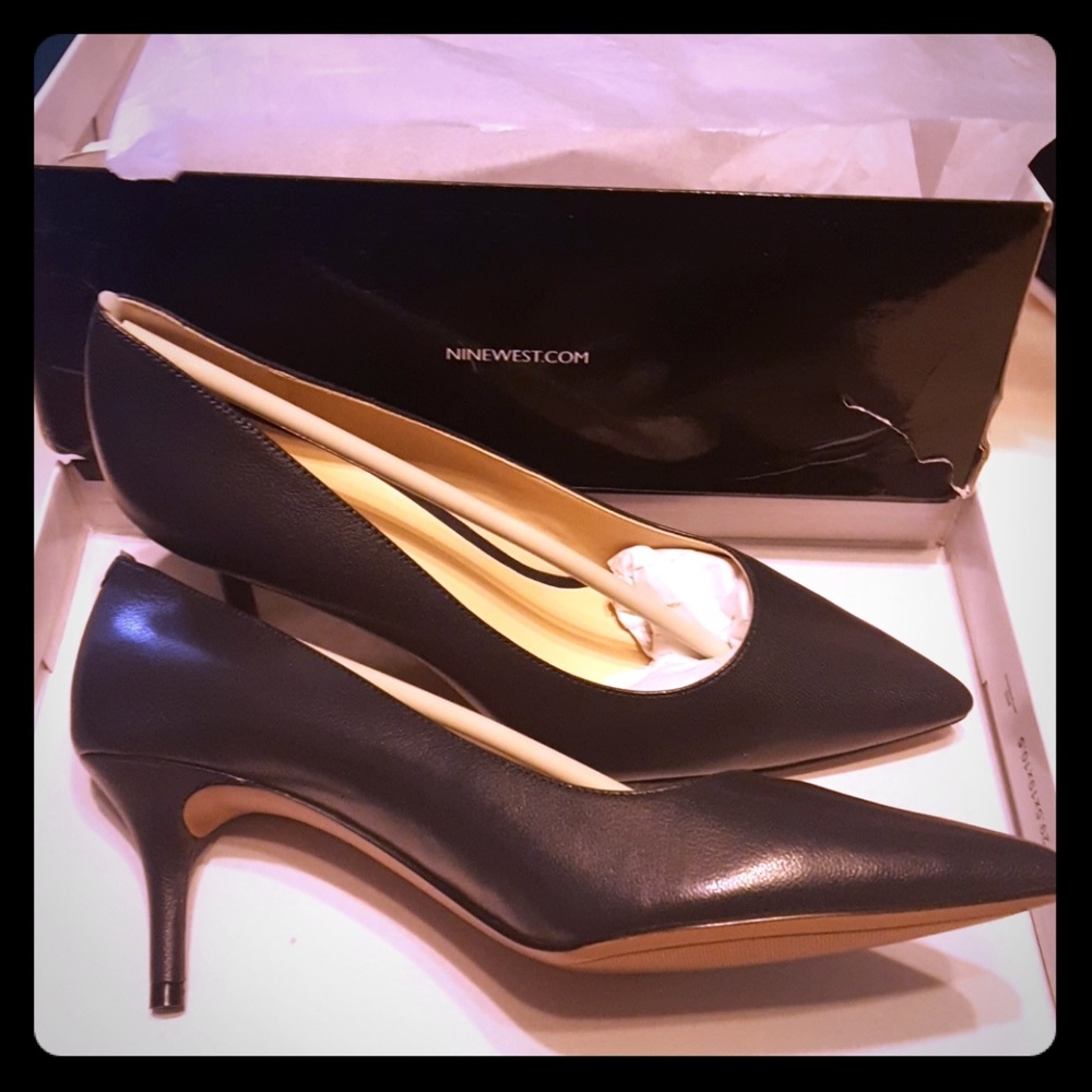 Nine West, New, Navy Blue Pumps